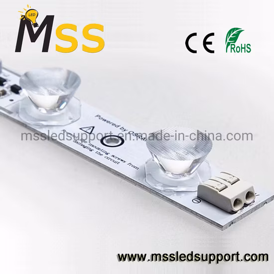 Barra rigida a LED per illuminazione con vista laterale